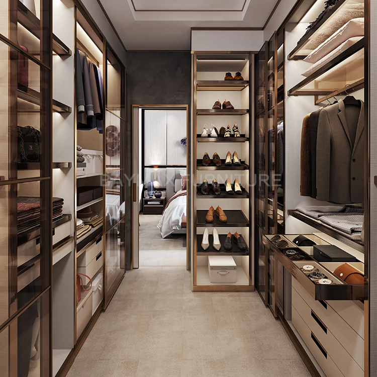 New Modern Home Customized Wardrobe Design for Dressing Room Walk in Closet