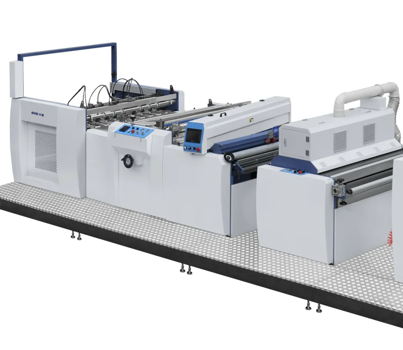 
GMB SC-1050+S+L Barcode Printing Hot Melt Film Lamination Machine With Flying Knifes for Industry 