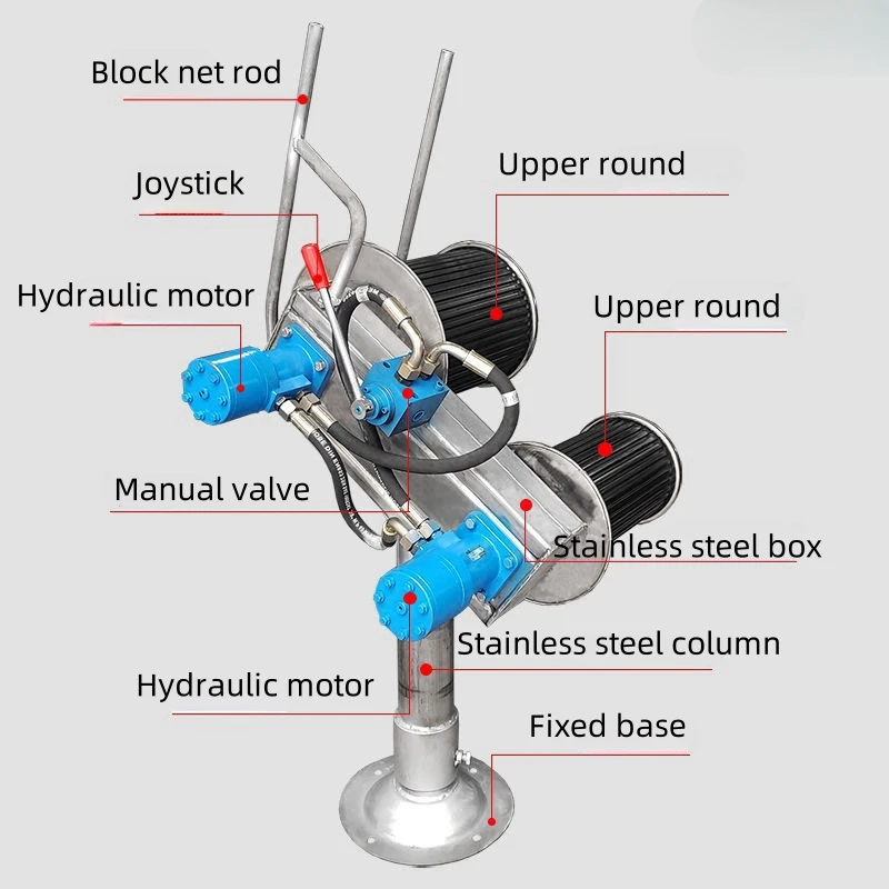 Factory production in China 12v24v Fishing Boat 304 Stainless Steel Net Drawing Machine Winch Small Winch