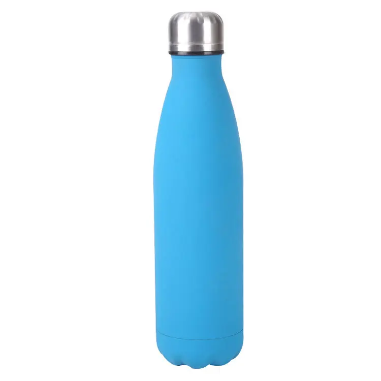 Wholesale Stainless Steel 750ml Single Walled Leak Proof Vacuum Thermal Insulated Sports Coke Cola Shaped Water Bottle