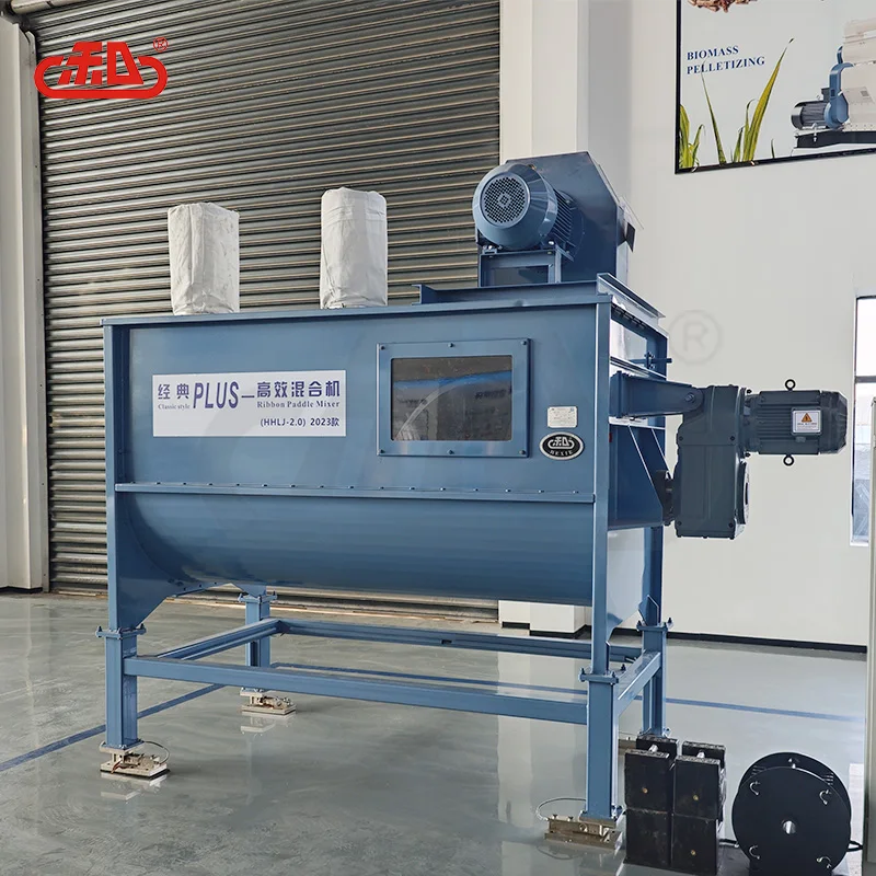 HXJX 2024 new design full automatic poultry livestock mash feed weighting batching grinding mixing machine