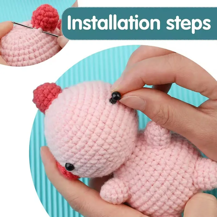 Crochet hand sewing animal toy set yarn for knitting yarn for adults and kid other embroidery usable sewing supplies