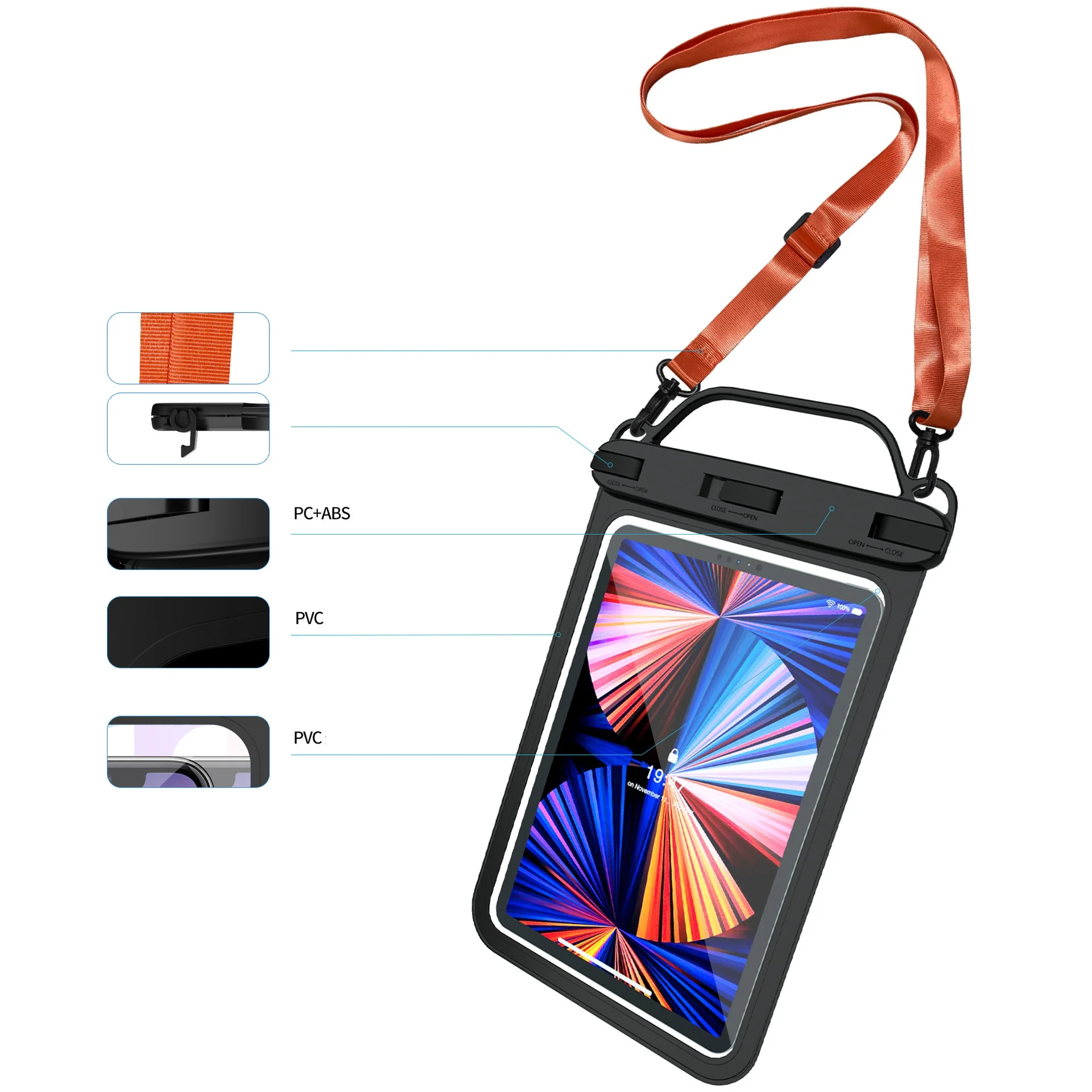 Waterproof Mobile Phone Bag Cover Custom Logo Cell Phone Pouch Pack Bathroom Phone Case For Swimming