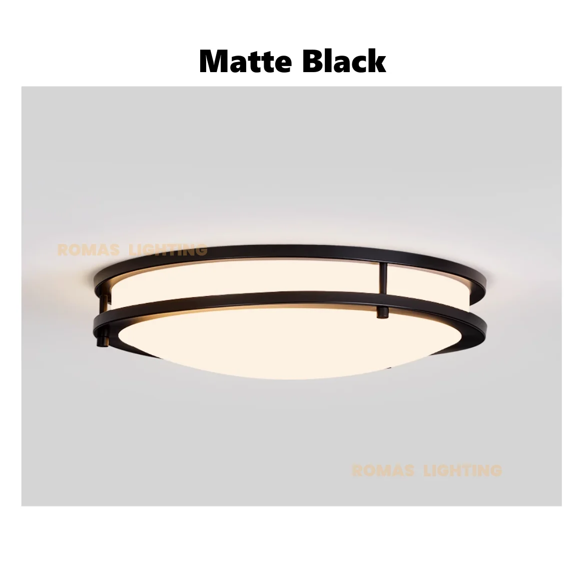 Indoor WROUGHT IRON Ring Round Shape Morden Frameless Design Ultra-thin Led Ceiling Light Fixture for Bedroom Lamp