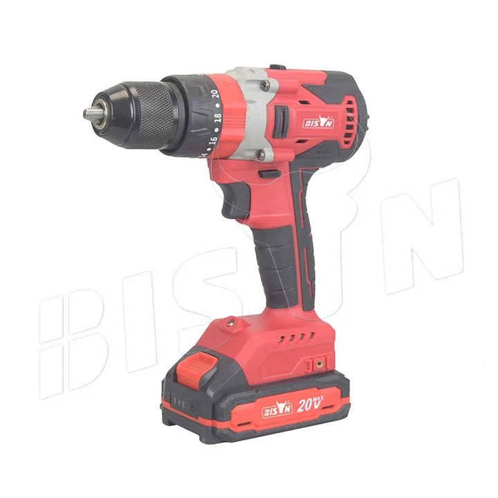 Bison China 21V High Power Motor Cordless Machine Lithium Power Drill Tool