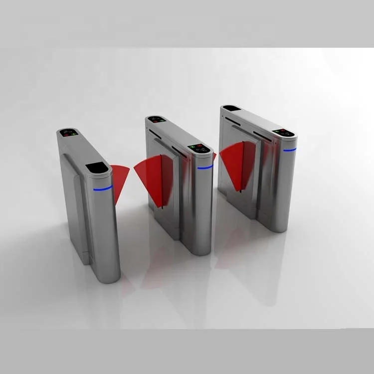 Automatic flap car park plastic traffic parking boom driveway RFID card reader access electric gate flap barrier gate supplier