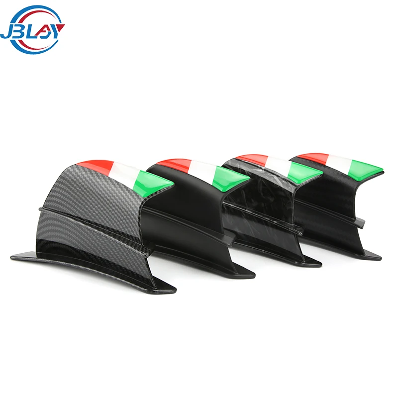 Wholesale Carbon Motorcycle Aileron Fairing Kits Side Spoiler Universal Motor Bike Aerodynamic Winglets for S1000RR R15 V3 Aerox