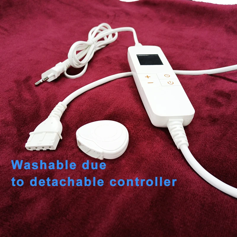 High end design electric blanket 10 heat auto off function heated warm blanket for winter