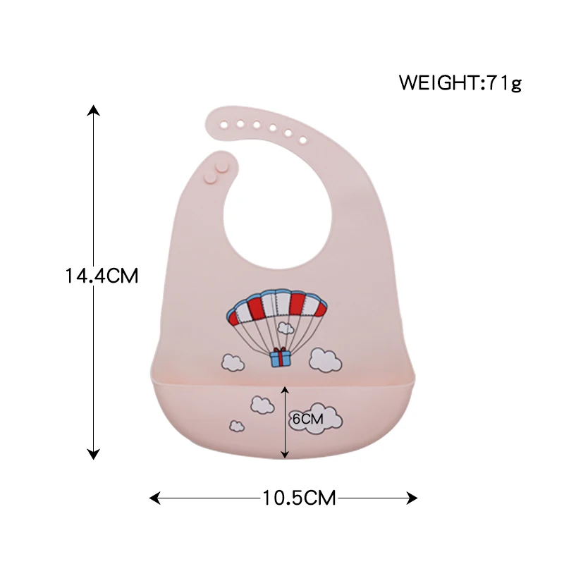 Baby kitchenware CUTE BPA-free bib customizable waterproof home feeding silicone baby bib baby bibs cotton