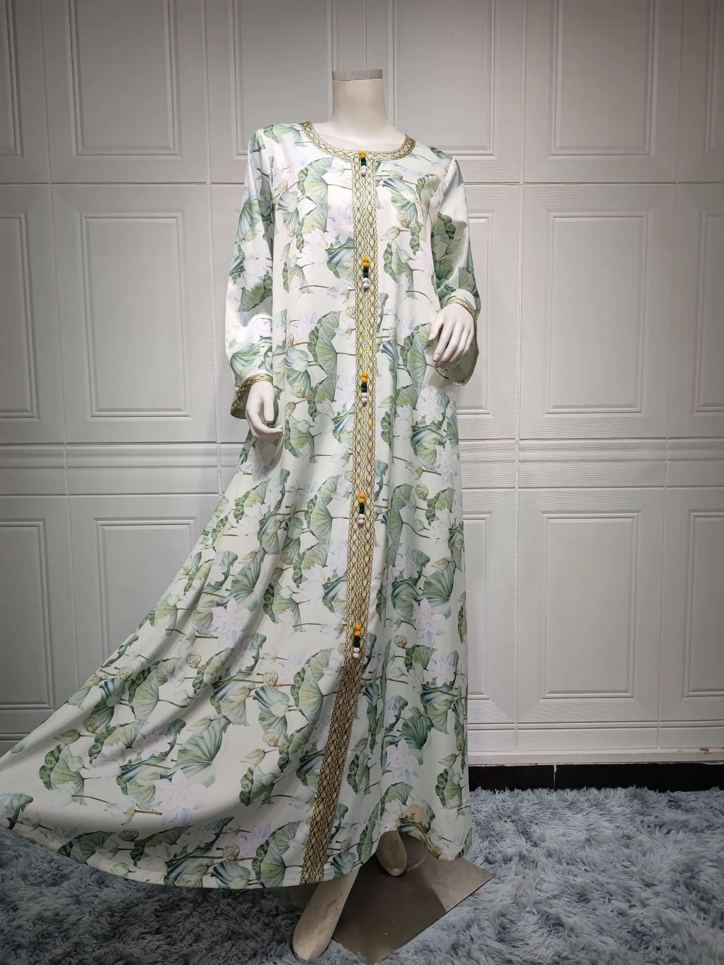 Fashion beautiful abaya Dubai muslim turkish dresses for women clothes islamic indian pakistani style clothing