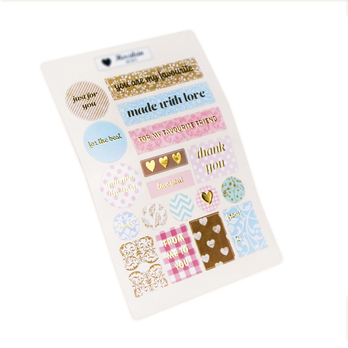 Custom gold foil journal scrapbook 3D varnished embossed stickers, letter kiss cut DIY planner Aesthetic Metallic sticker sheet