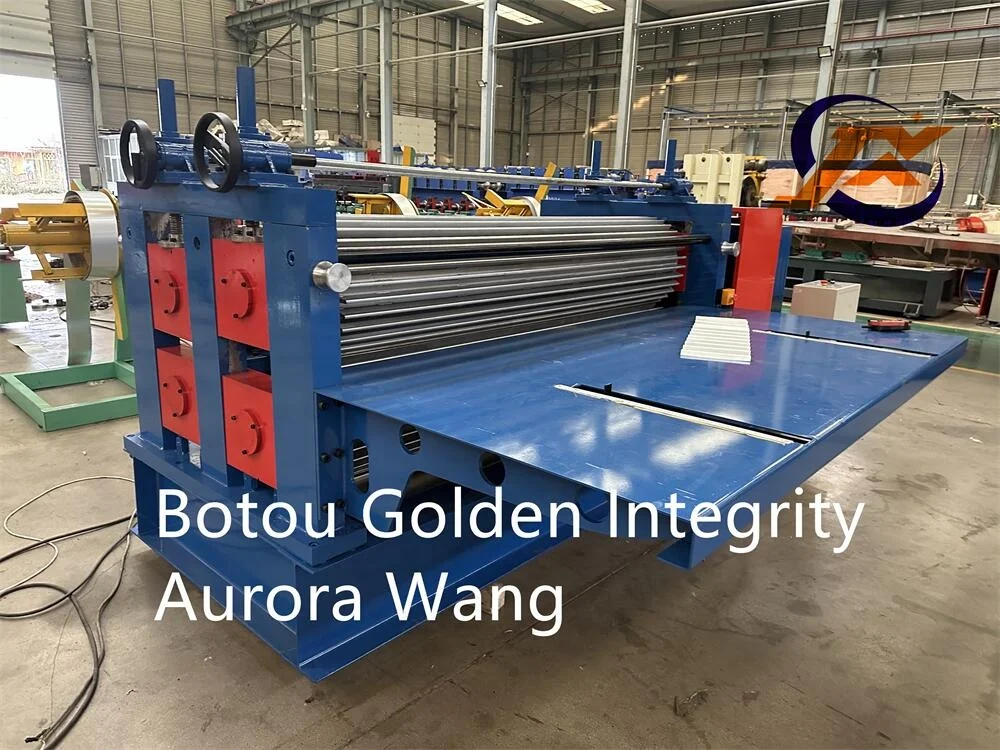 JCX  2 meters length 0.11 to 0.55 mm thick barrel/horizontal type aluminum corrugated roof sheet making machine