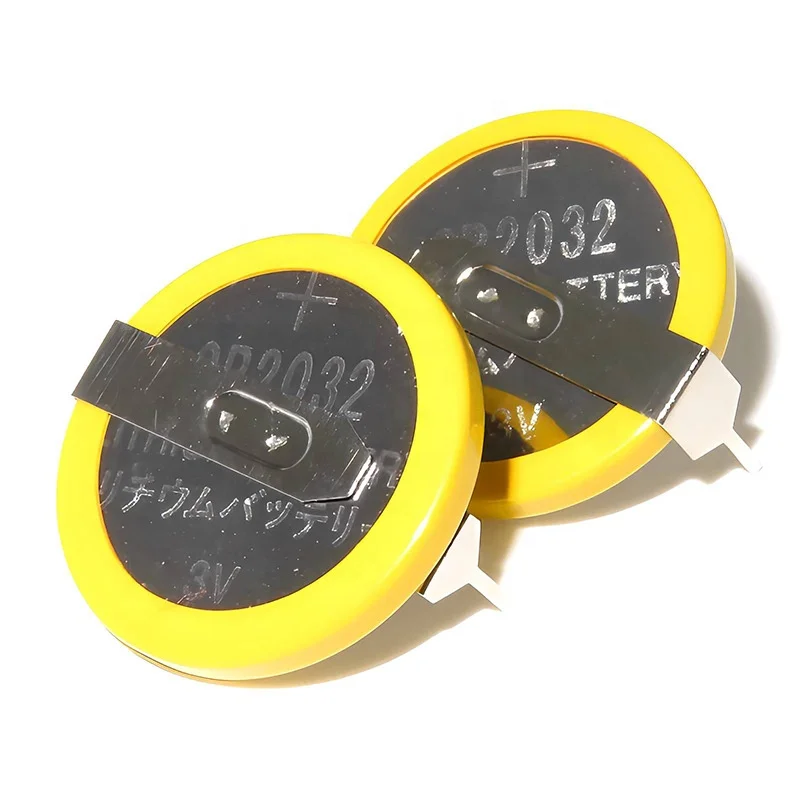 CR2032 CR2450 CR2477 CR1620 CR1220 CR2050 CR2025 CR2330 CR2430 CR2477T 3V Button Cell Coin Battery With Tabs Solders pins