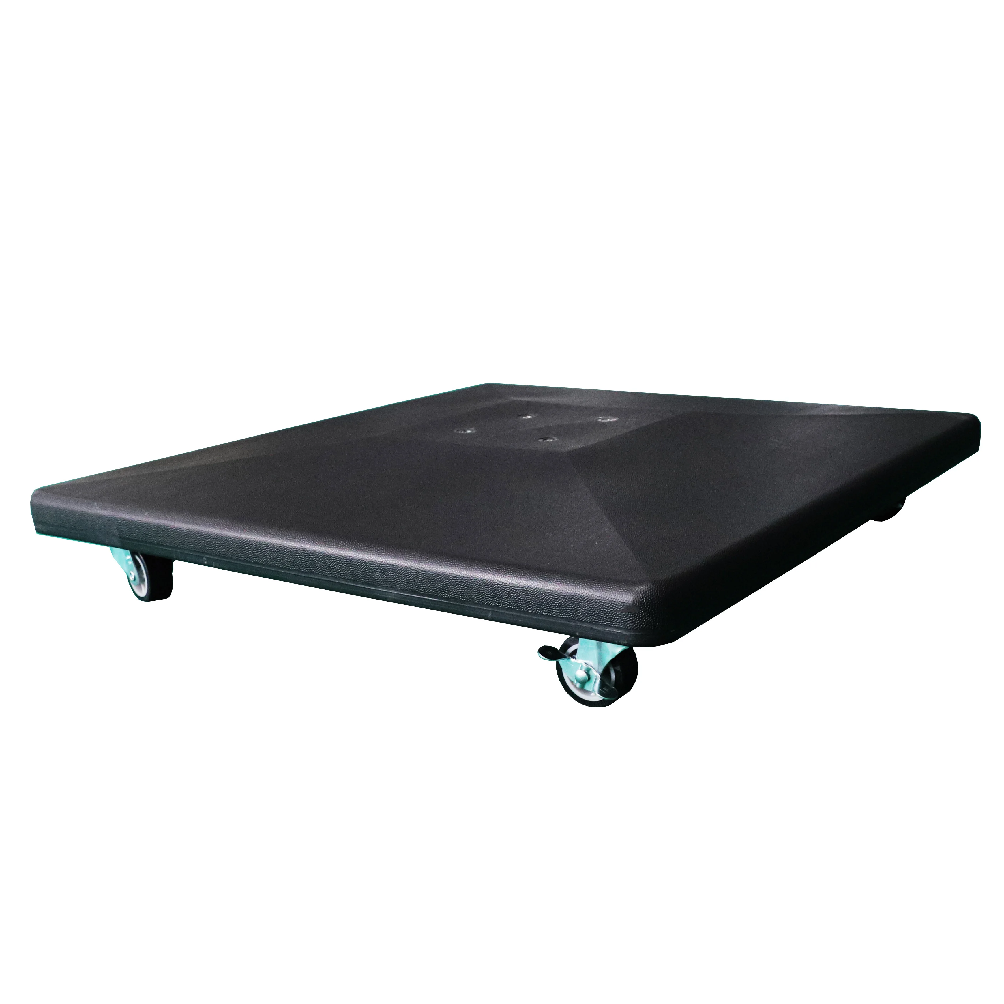 90kg square all weather PE cover concrete umbrella base parasol base with wheels for patio and outdoor