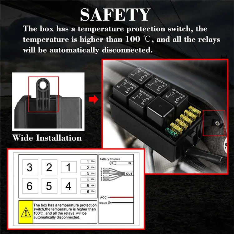 All-In-One With Harness And Label Stickers Green Backlit Led 12V Control Switch Panel Rv