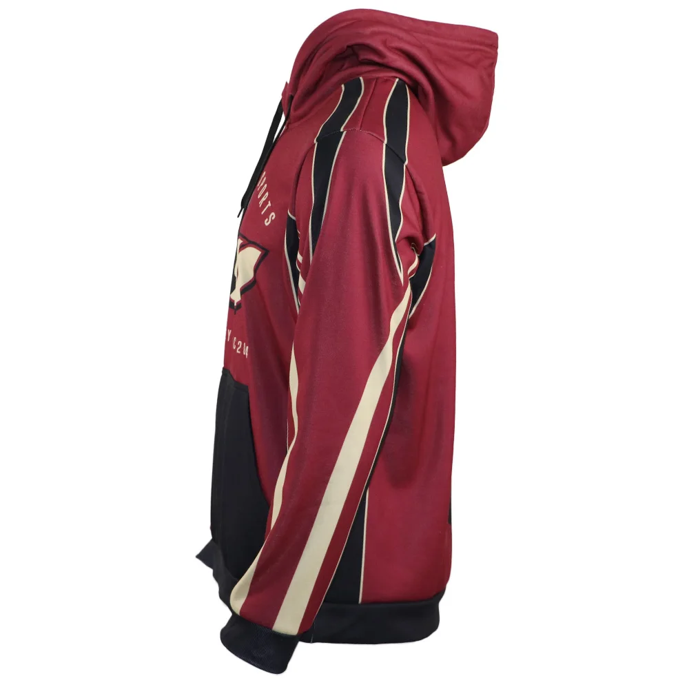 design your own sublimated 320 gsm  sports pullover sublimated pullover hoodies