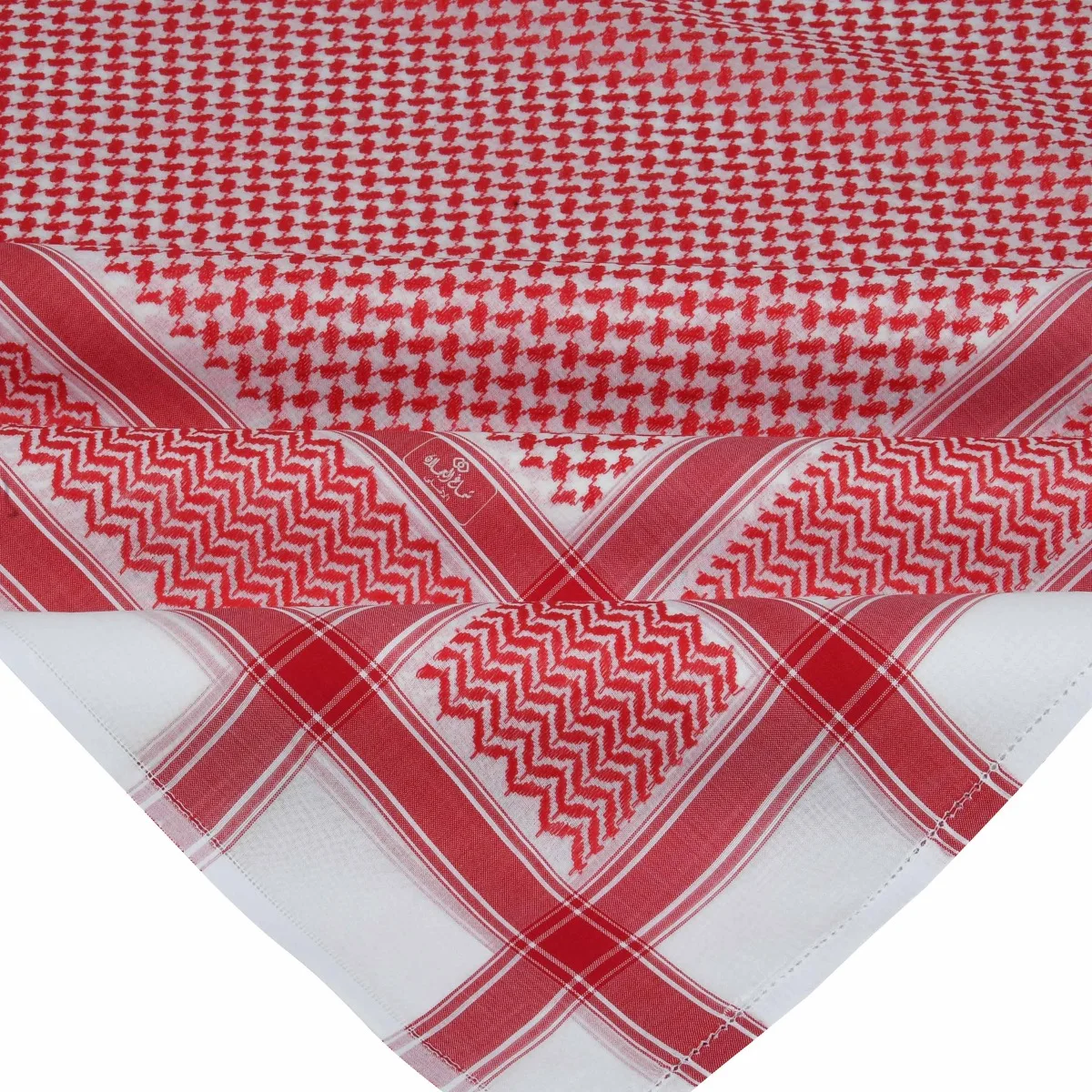 Wholesale Hot Selling Fashion Outdoor Men Cotton Shemagh Thicken Muslim Arabic Keffiyeh Scarf Luxury 4 Sides Jacquard Yashmagh