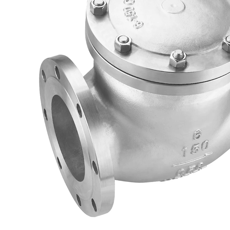  Wholesale 4' Water Stainless Steel 304 Flanged Flow Control Swing Check
