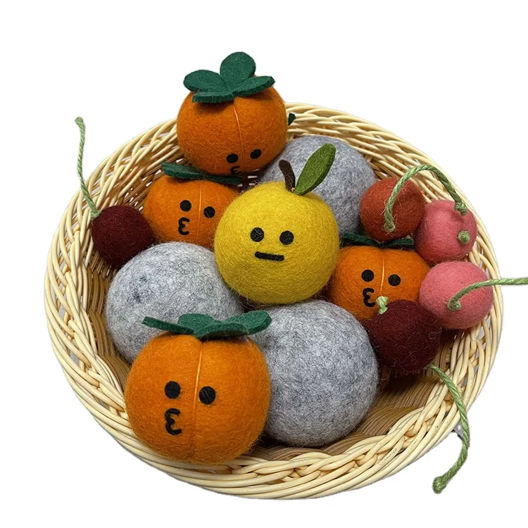 Natural Fabric Soft Reduces Clothing Wrinkles Reusable Wool Balls for Laundry wash gell laundry balls eco balls