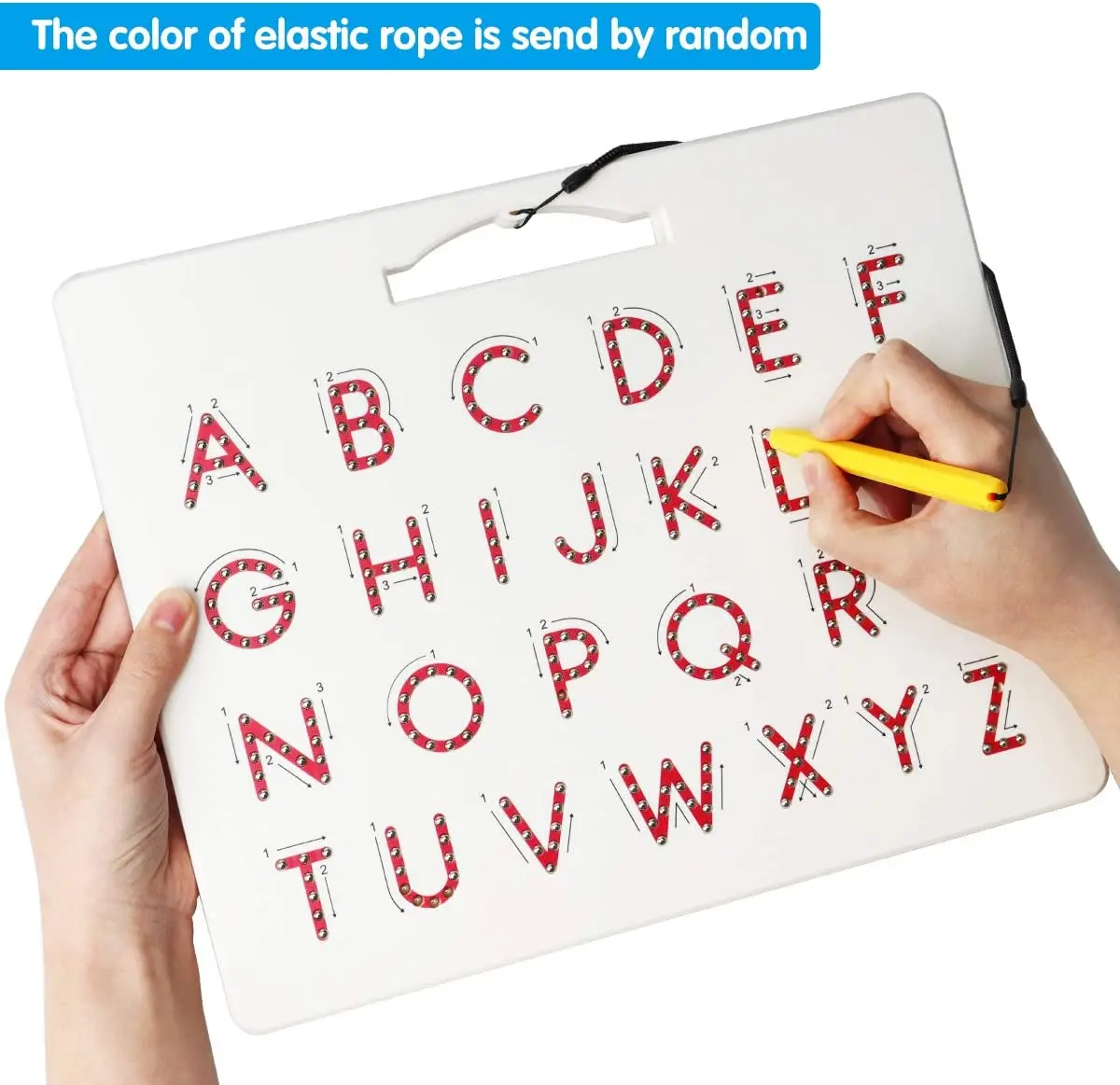 Double Sided Magnetic Letter Board - 2 in 1 Alphabet Magnets Tracing Board for Toddlers ABC Letters Uppercase & Lowercase