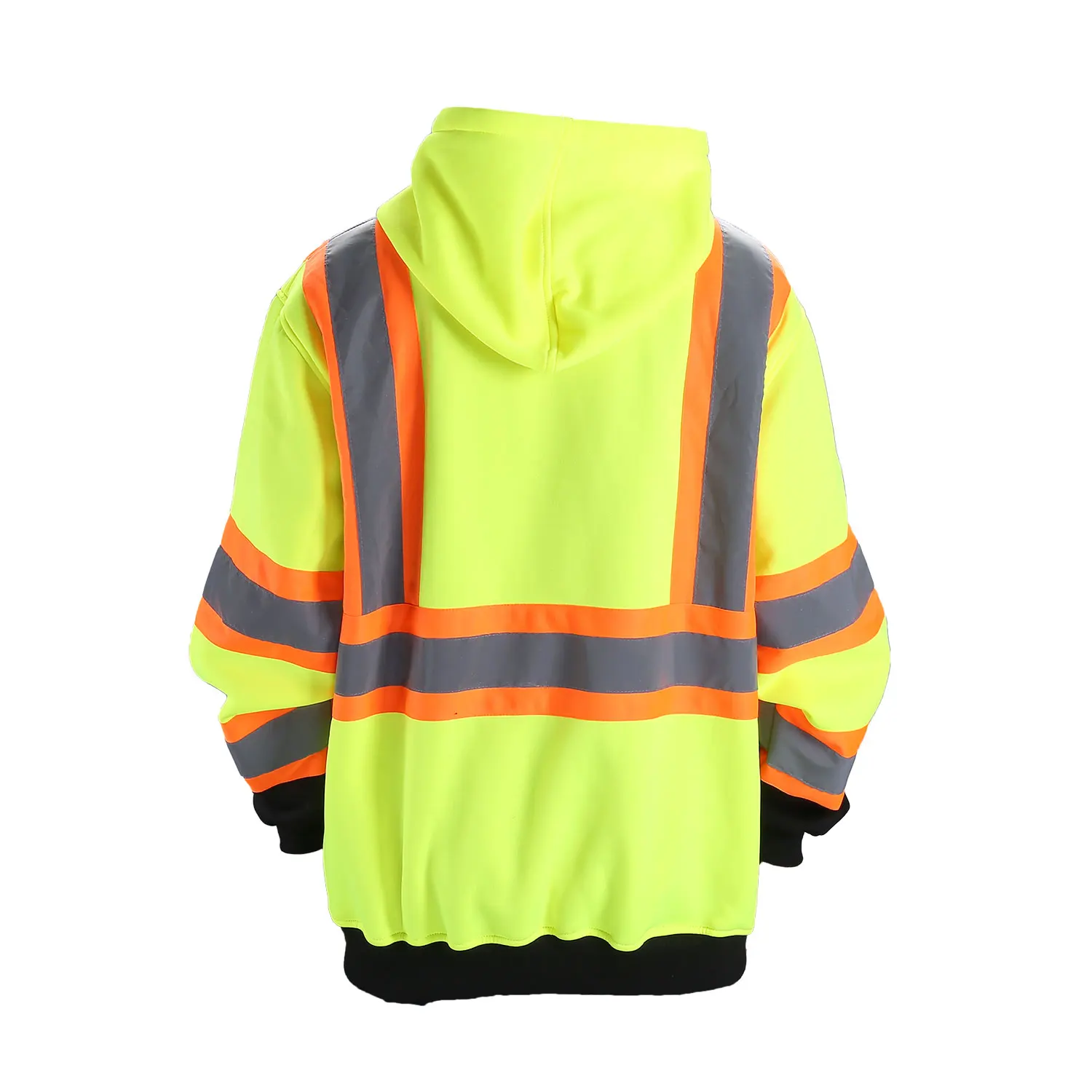 Fonirra ANSI Grade3 pullover high visibility jacket reflective mens hoodies safety sweatshirts