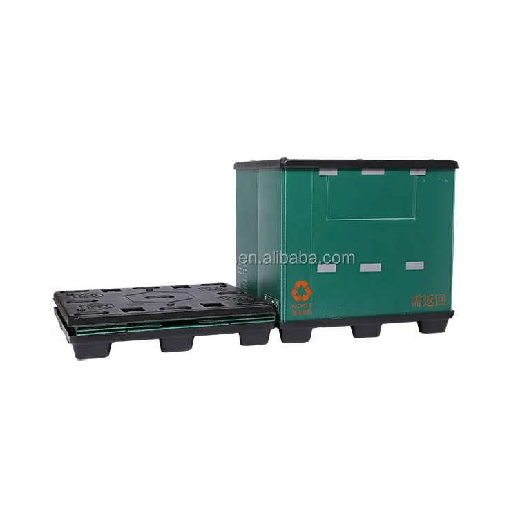 Custom Wholesale 80*120 Stackable Plastic Pallet Boxes Euro Pallet Box