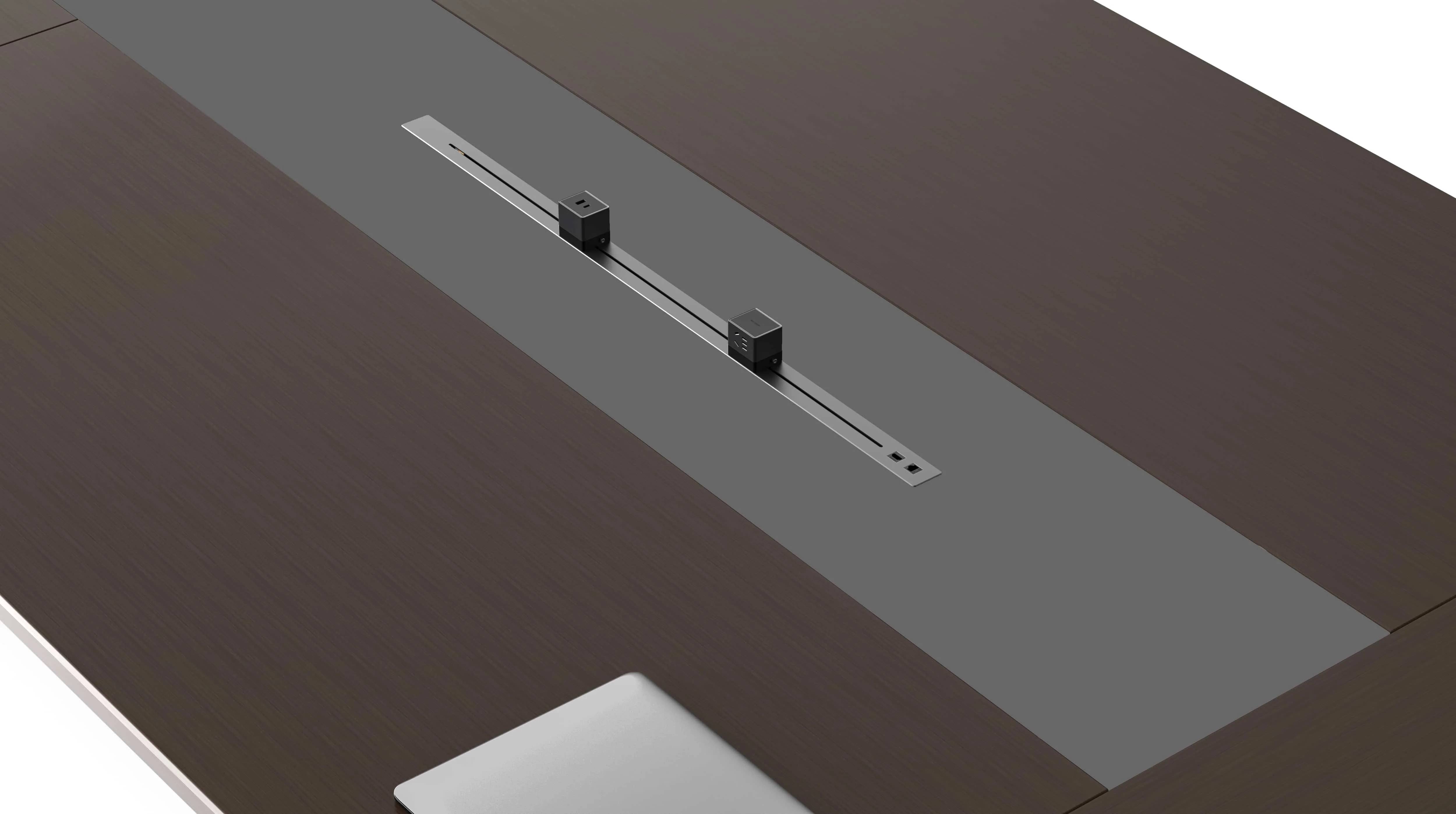 High End E1 Level Mdf Mfc Wooden Dual Power Rail Power Supply Conference Meeting Table