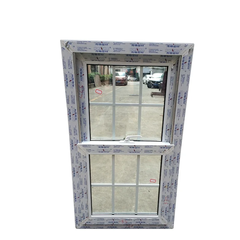 Best Sellers UPVC American Sash Triple Glazed Single Hung Window