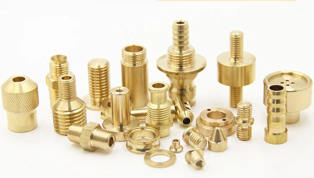 High precision customized brass parts CNC brass turning processing connector precision machinery parts