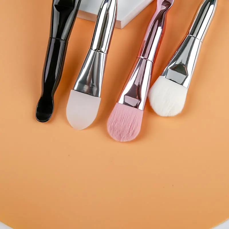 Double Head Silicone Belt Scoop Mask Brush Soft Hair Makeup Brush Mud film Smear Adjustment Film Universal Foundation Brush