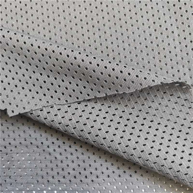 100%polyester Knitted Fabric small eye mesh Breathable warp polyester lining knitting sports net  fabric for fruit bag