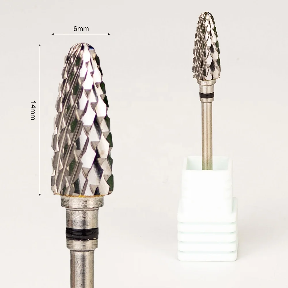 Sharp XF F M C XC Silver Safety Professional Corn Tungsten Carbide Nail Bits for Drill Machine Accessories