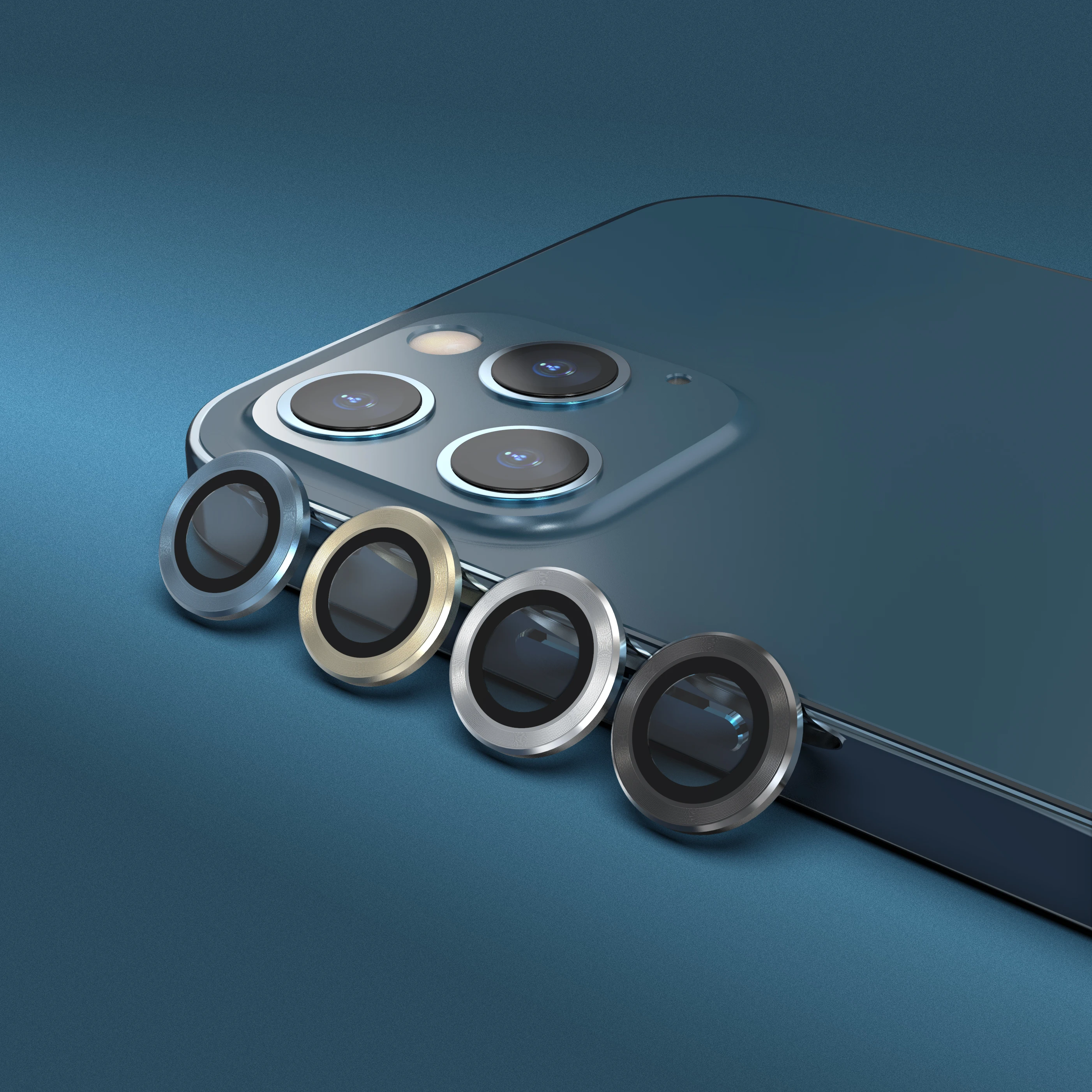 for iphone 14 Full Cover 3D Colorful HD Anti Scratch Camera Protector For iphone 13Promax de camera for iphone
