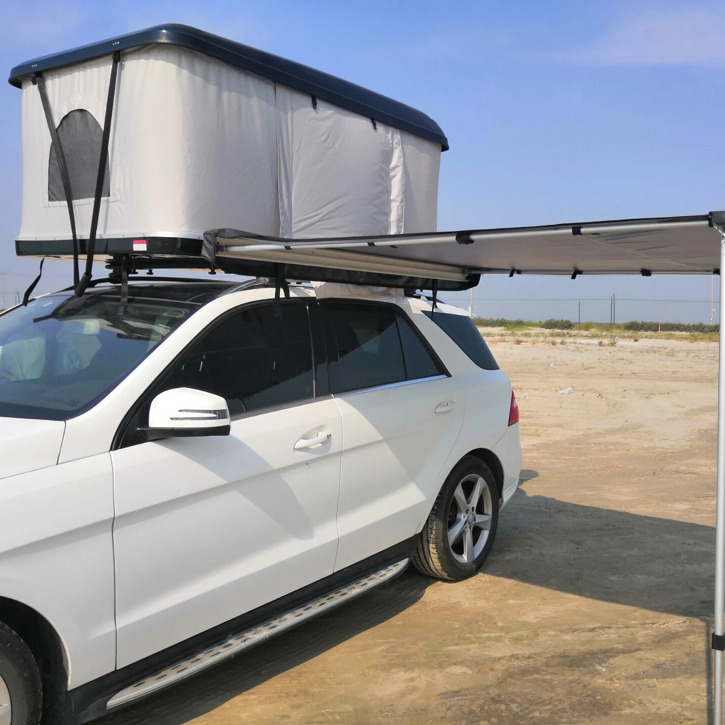 Custom Manufacturer Removable Retractable Sleeping Folding Hard Shell Fiberglass Rooftop Tent for 1-4 person