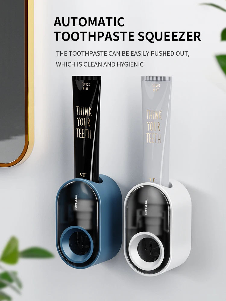 insha hot sale wall mounted non perforated automatic toothpaste dispenser for bathroom