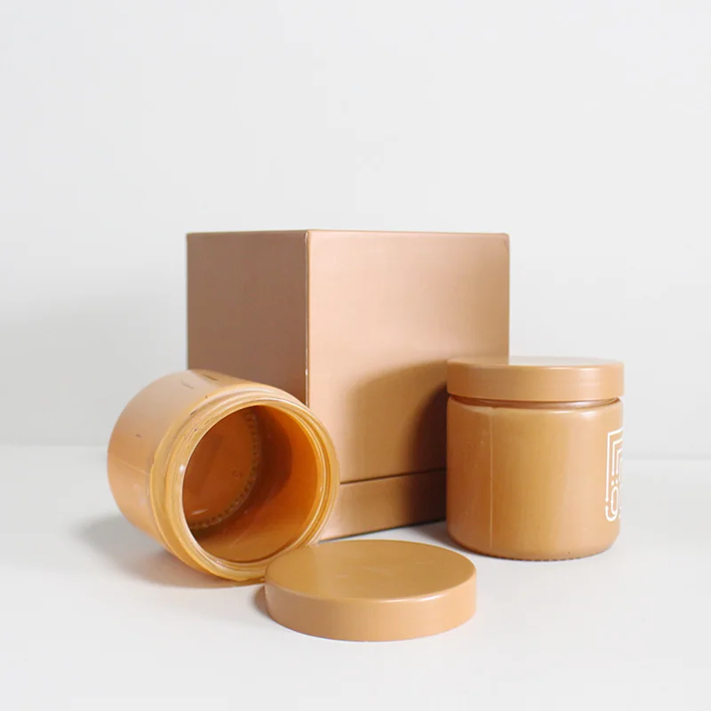 Customization Personal Skin Care cosmetic jars Elegant Logo Printing frosted Round Cream Glass Jar 50ml 100ml 150ml 200ml