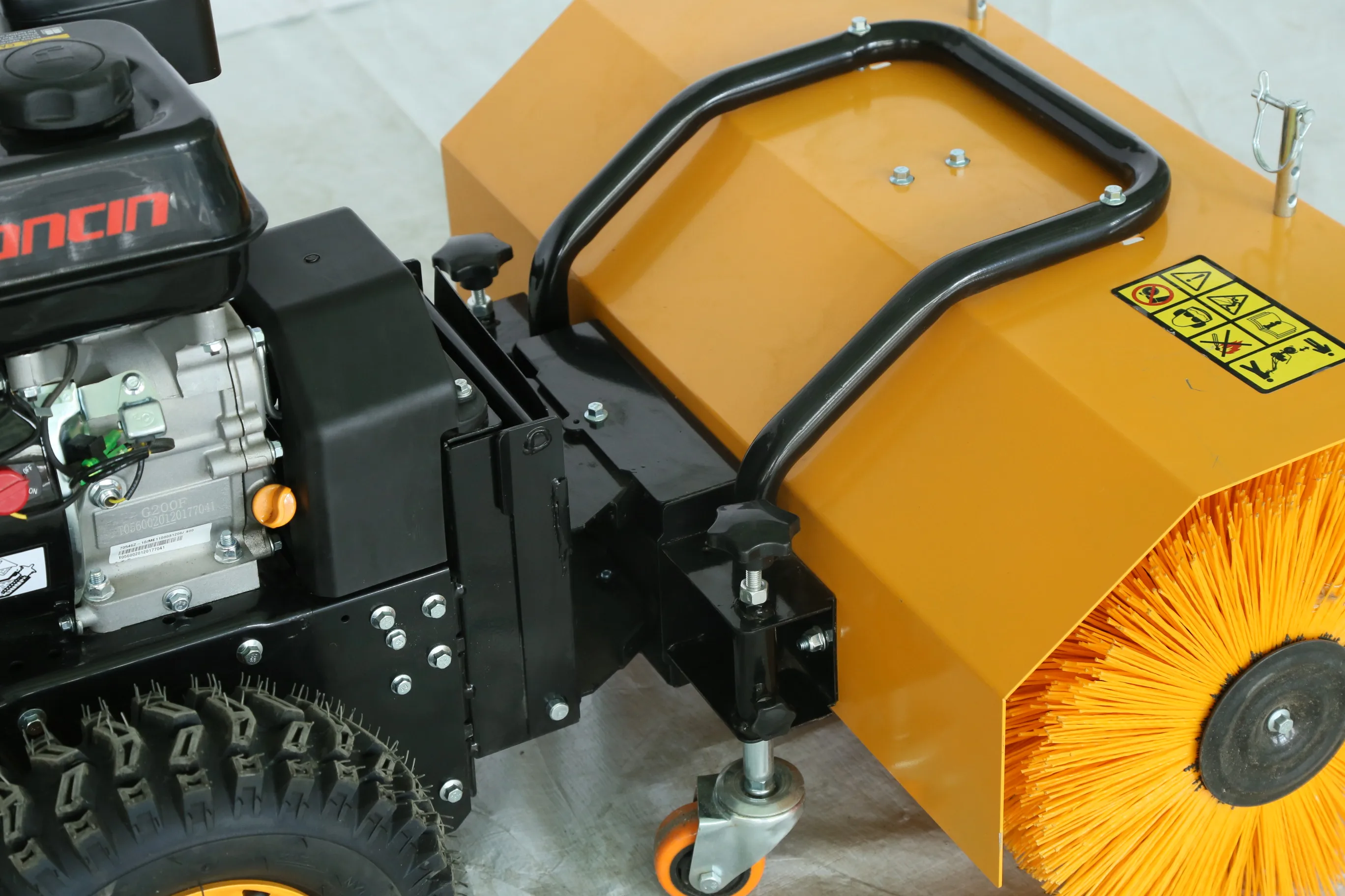 High Quality Low Price 15Hp  Walking behind concrete floor/street sweeper  for construction