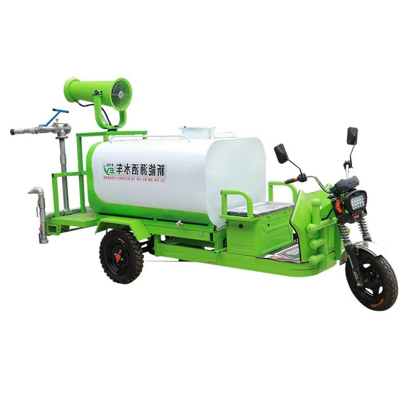Electric road dust removal Landscaping three-wheel sprinkler garden street building watering spraying cart