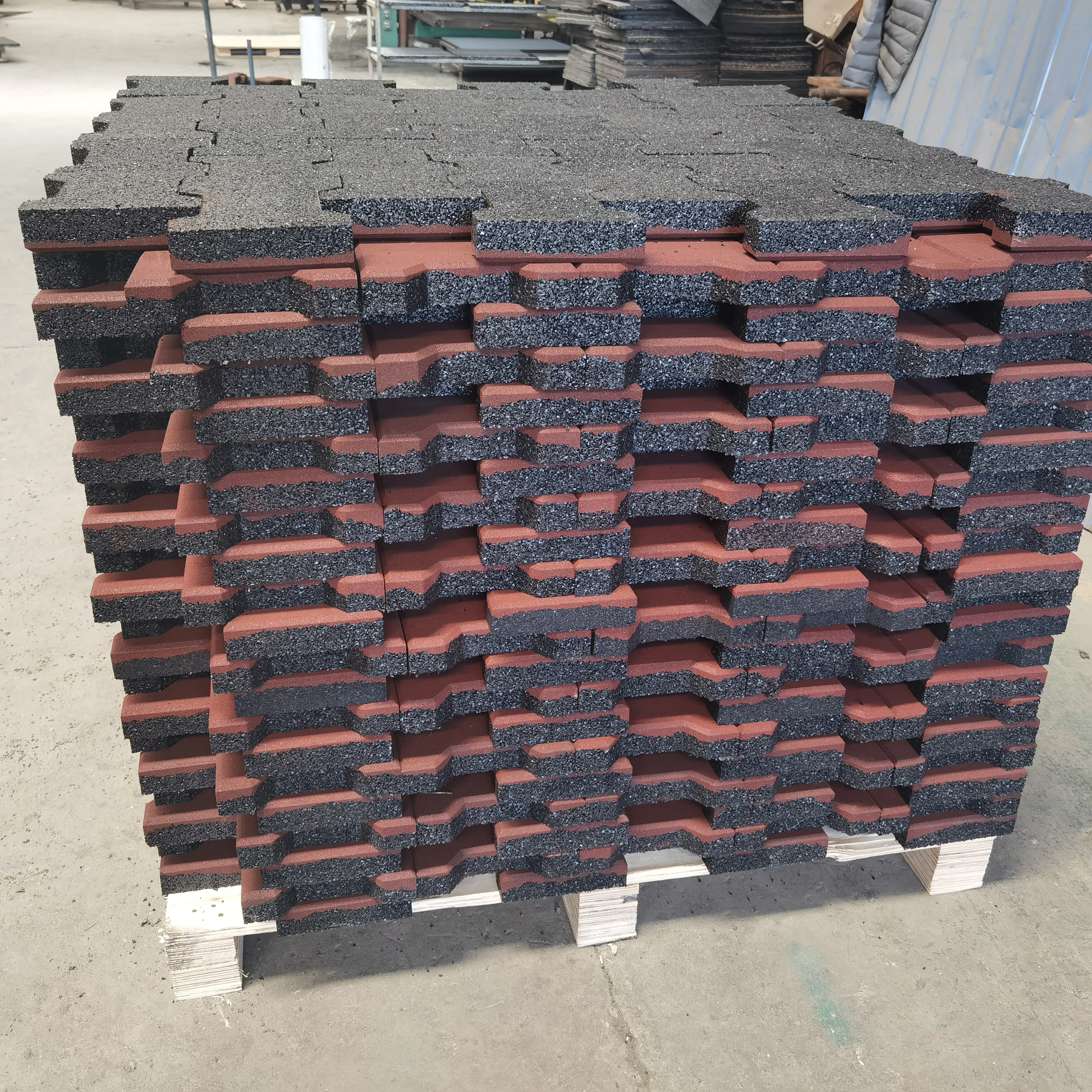 Support custom  equine interlock horse barn dog bone rubber paver flooring tile for horse stable