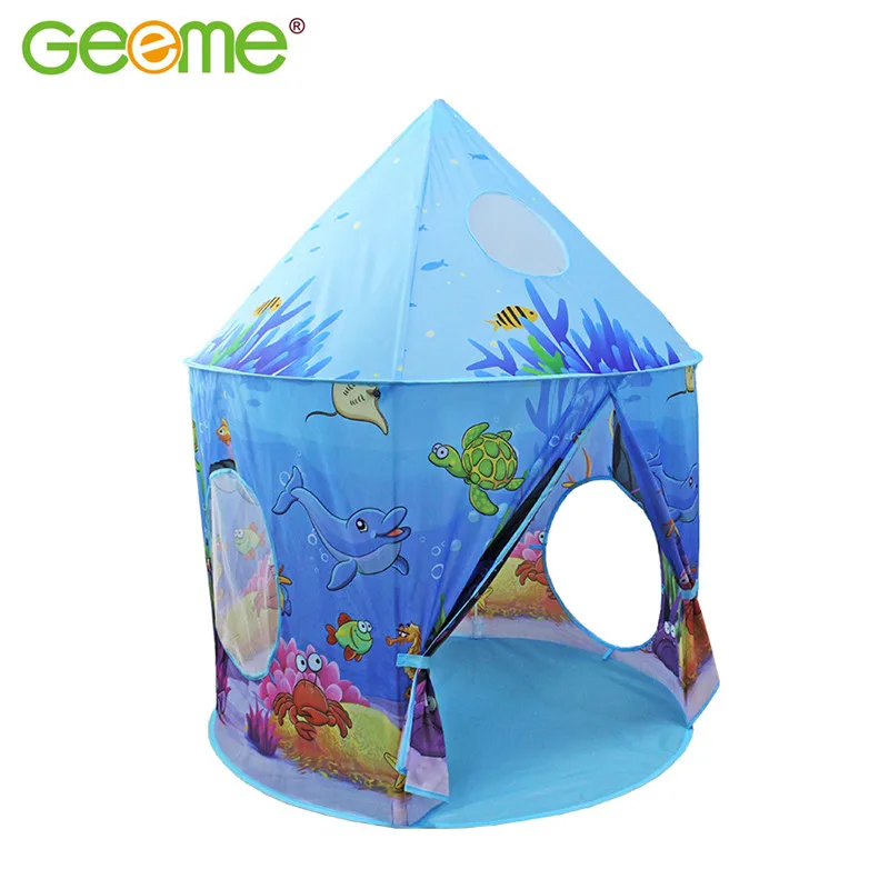 China Manufacturer Digital Printed Marine Ocean Sea Animals Kids Play Tent for Children