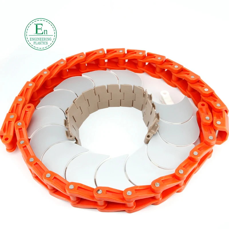 Customized plastic products supply pom conveyor chain plate food grade nylon sushi chain to sample customization
