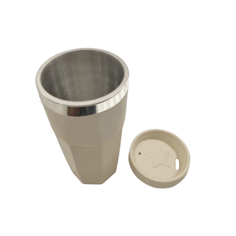 Wholesale Green Biodegradable Reusable Eco-friendly Bamboo Fiber coffee Mug bamboo fiber cups for daily use