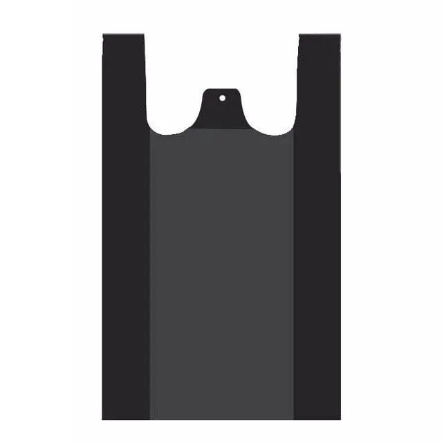 sac plastique pour livraison t shirt plastic black shopping bag custom logo