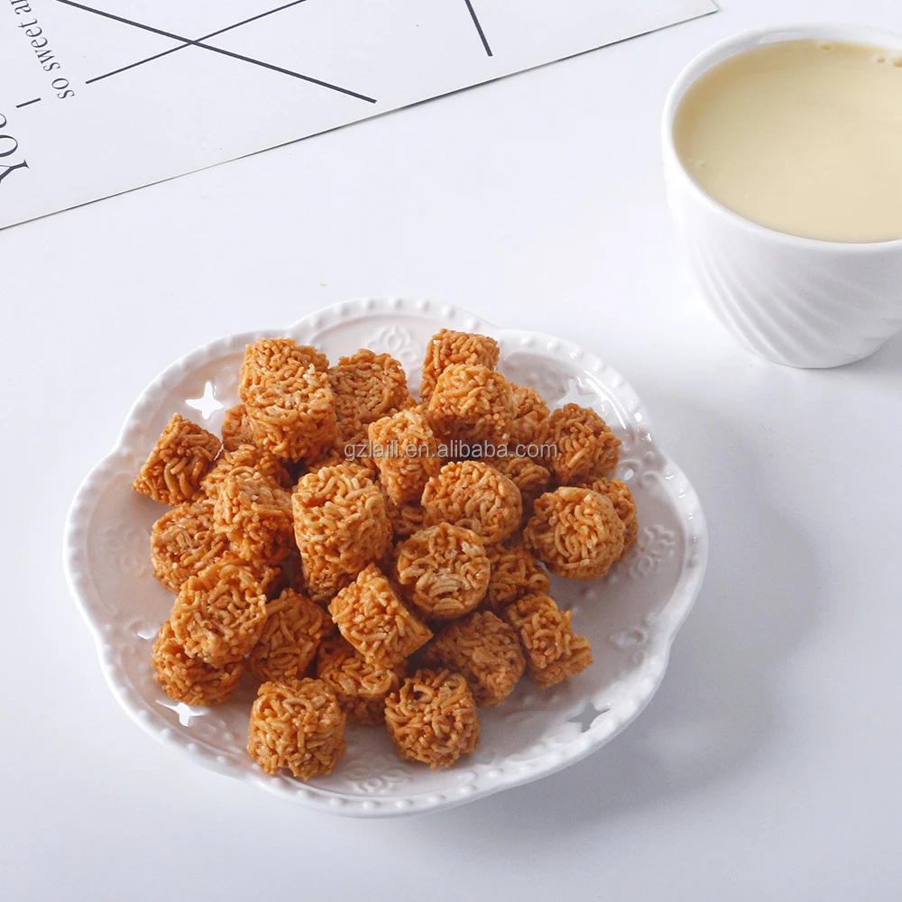 Direct from Factory Korean Fried Crispy Ramen Chips Customizable Bag Instant Noodle Snack