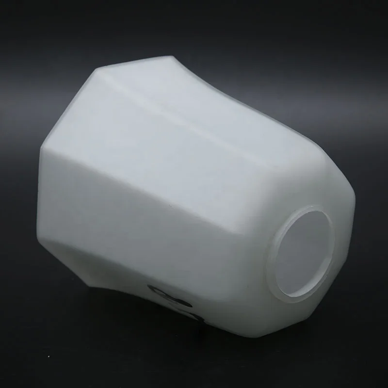 Round or Square Fabric Lampshade Anti-Glare White Body Glass Material for Table or Wall Lamp in Hotels