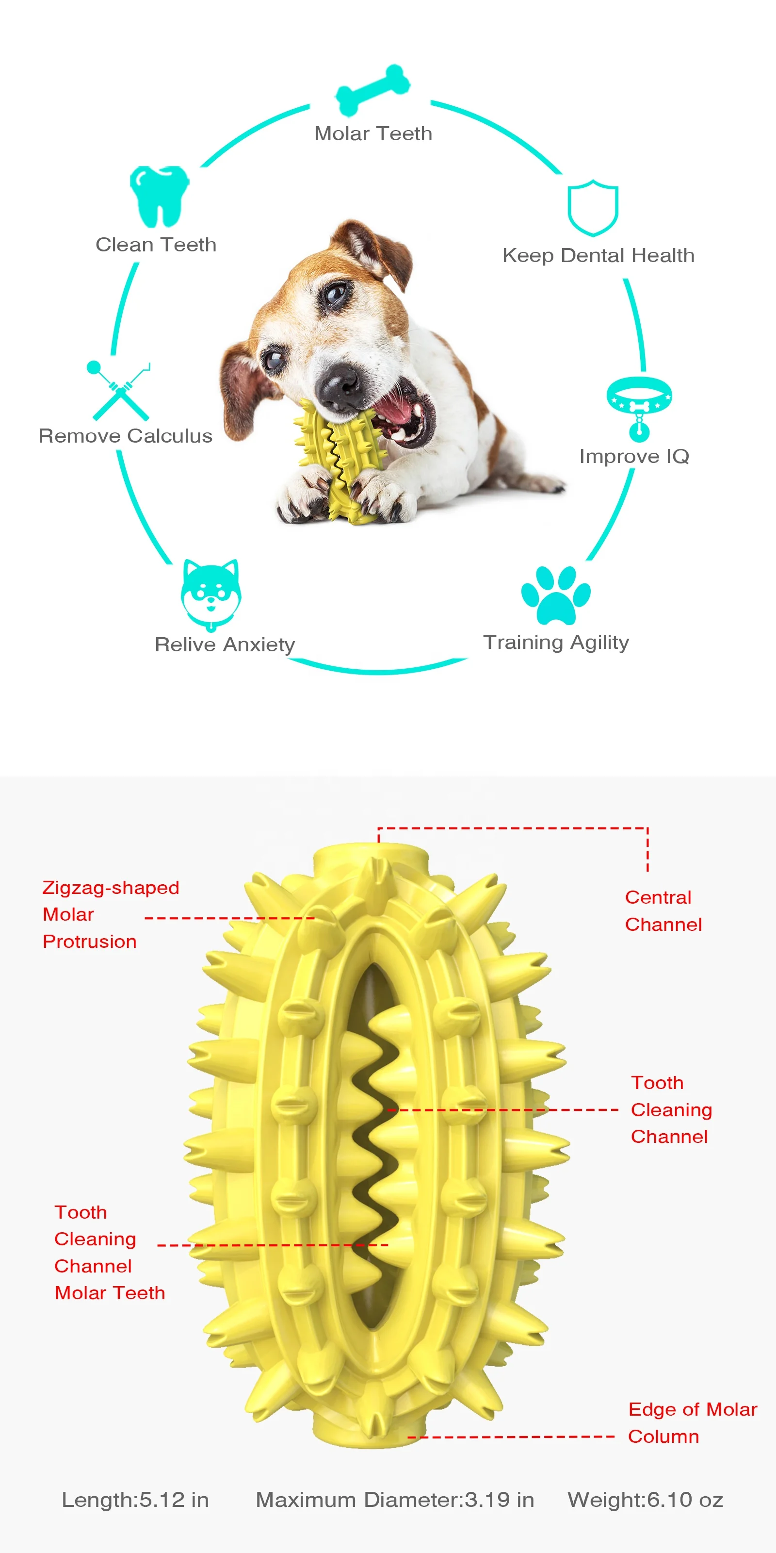 factory wholesales dog Chew Toy Cactus shape Rubber silicone Slow Leakage Food  pet dog teeth cleaning toy ball dog toothbrush