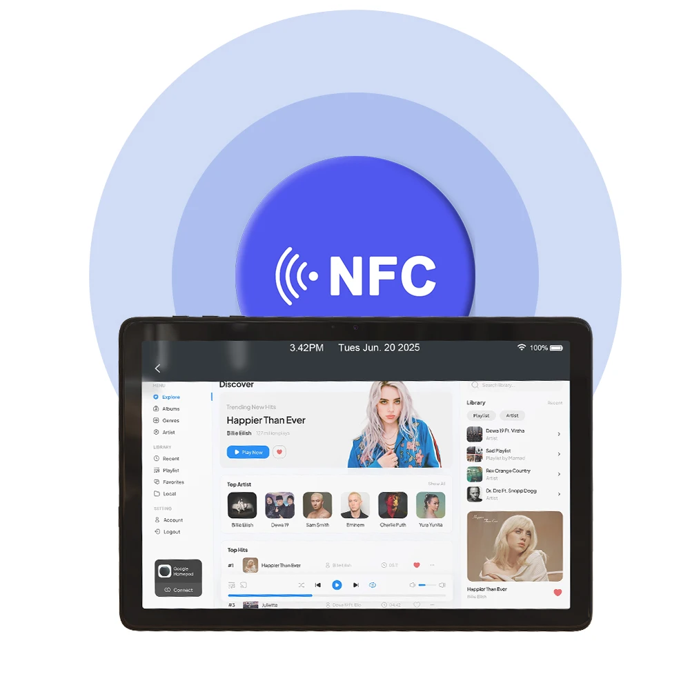 OEM 10inch tablet with rfid reader nfc tag pos terminal order taking tablet nfc