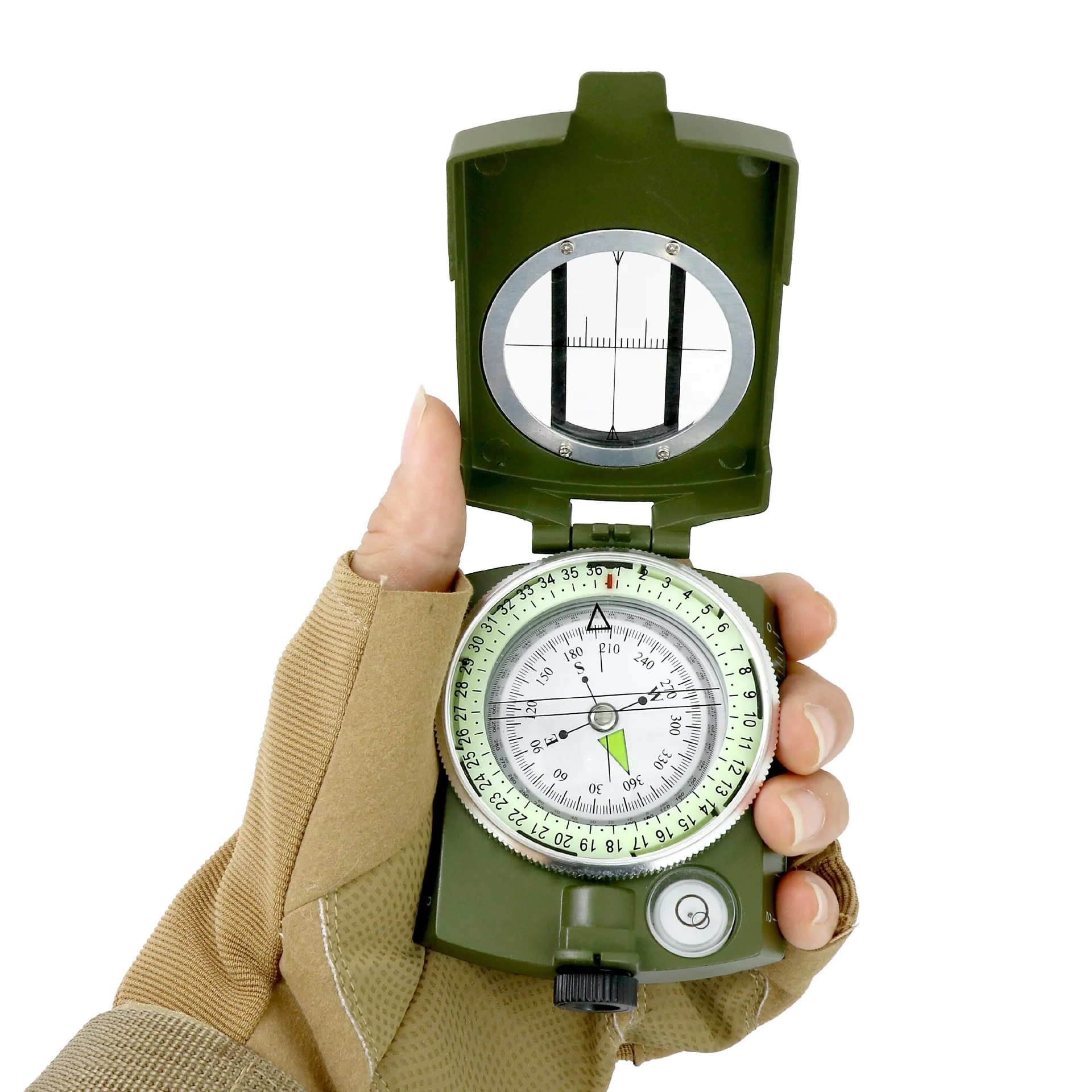 Compass American style outdoor multifunctional high-precision professional camping luminous compass