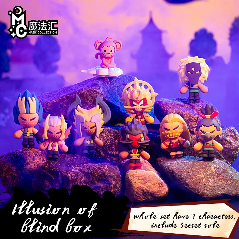 New Arrival  Illusion of magic blind box,customize cartoon figure unite magic prop gift box