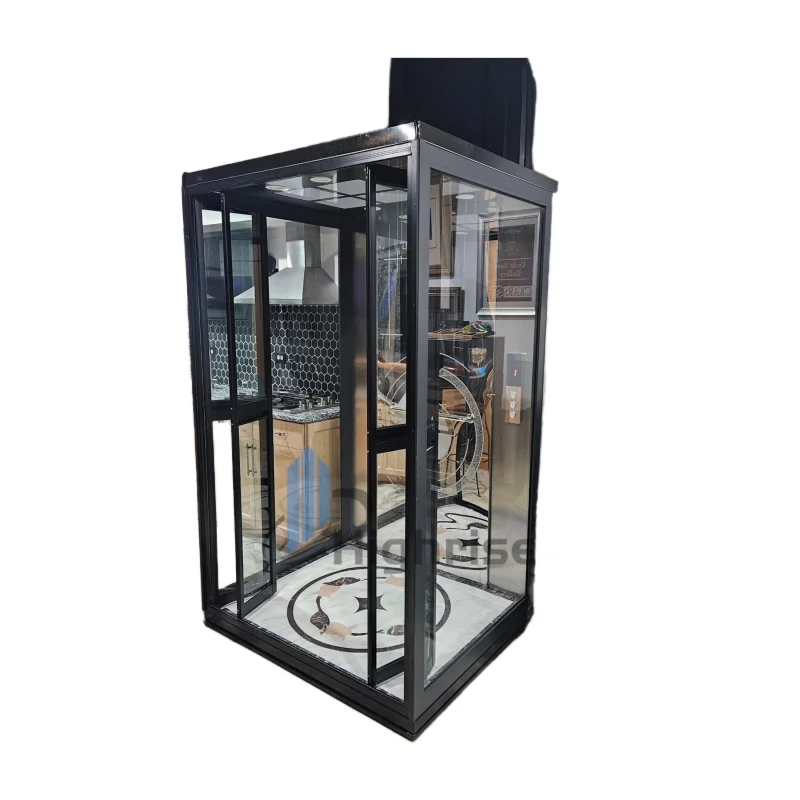 outdoor 2-4 stories hydraulic residential elevators vila indoor home lift